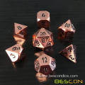 Heavy Duty Deluxe Matt Golden Solid Metal Dice